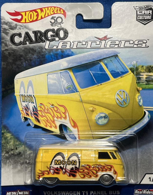 Hot Wheels 50th Car Culture Cargo Carrier Volkswagen T1 Panel Bus Moon Eyes 15 Mike The 6749