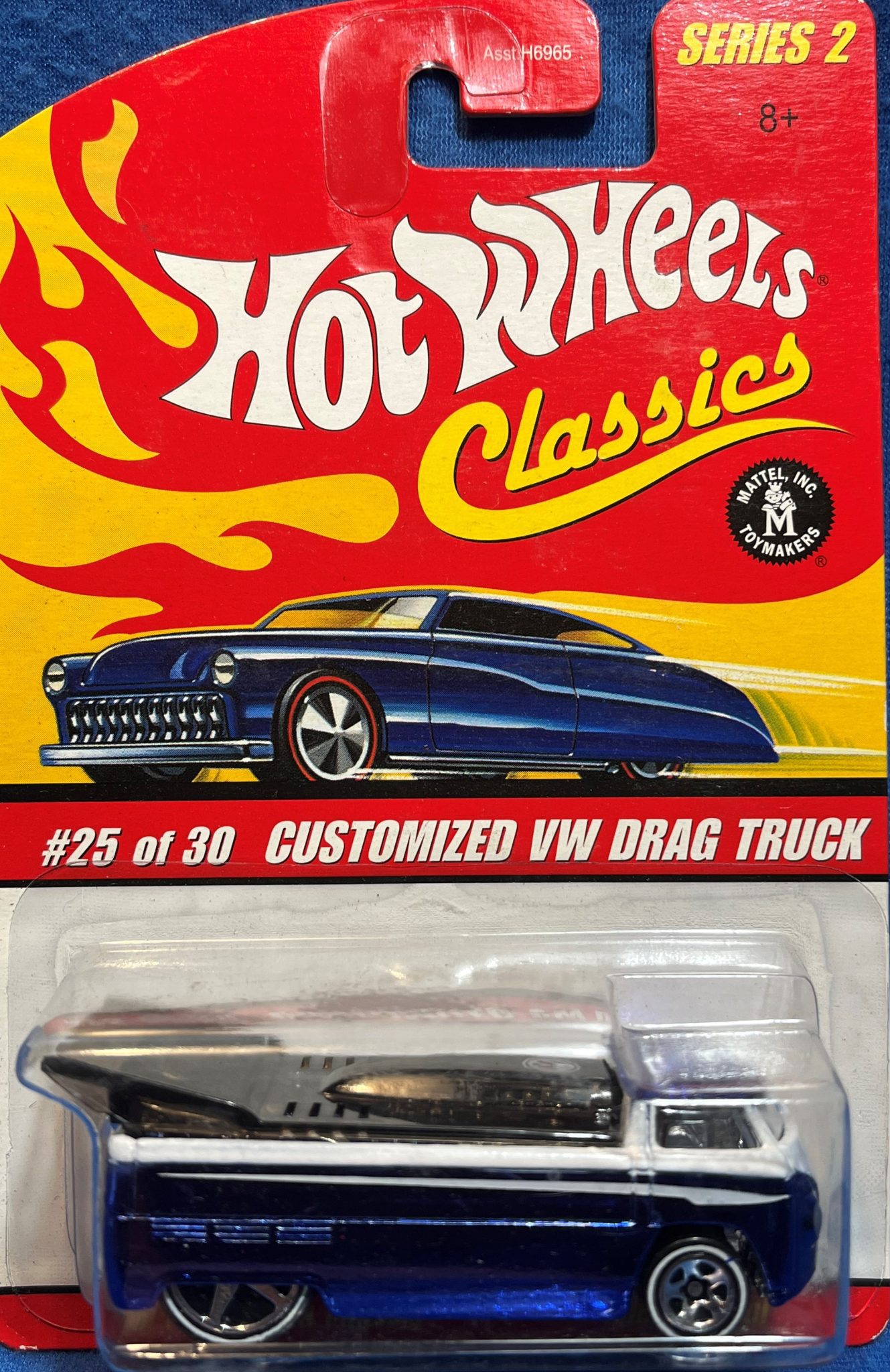 Hot Wheels® Classics Series 2 Customized Vw Drag Truck Blue Mike The Die Cast Guy 